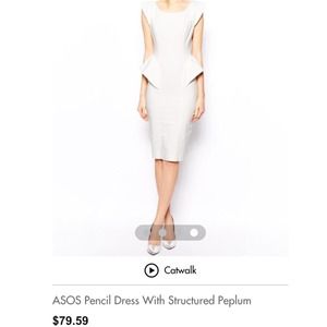 SOLD!!!!!!! Black Asos Midi Dress! US6!