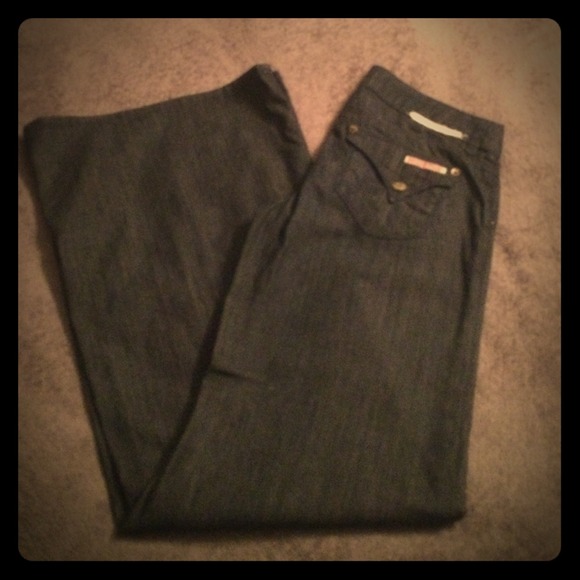 On hold!! Super wide leg Hudson jeans