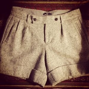 Wool winter gray shorts! Great quality!