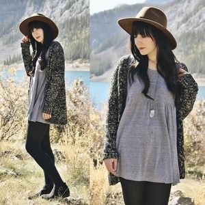 Urban outfitters grey babydoll shirt