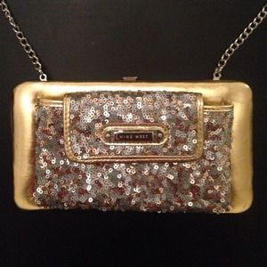 Nine West Metallic Clutch & Crossbody