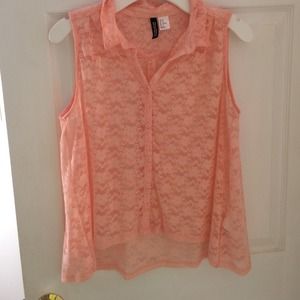 Pink flower tank