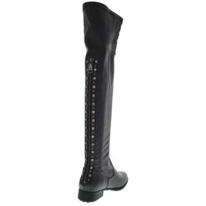 Black knee high boots