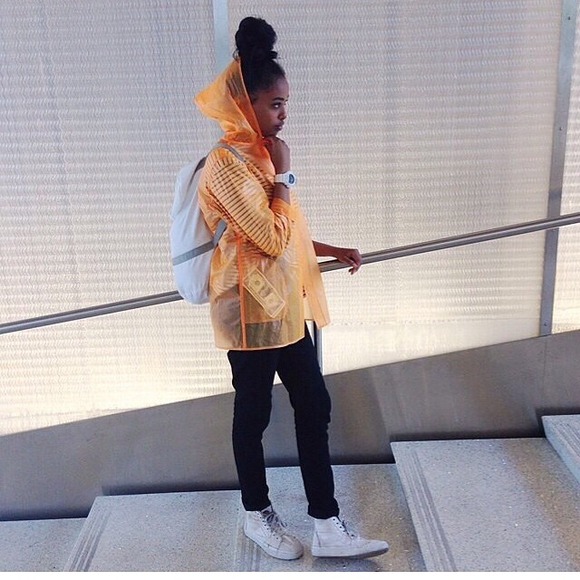 I need this transparent jacket . . .