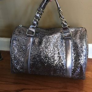 Express Silver Glitter Handbag ??