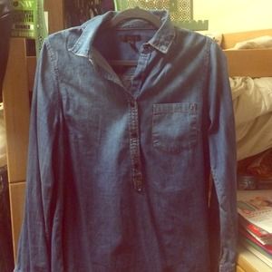 J. Crew Chambray Popover Size 12