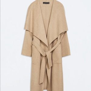 Zara long wool coat - size small