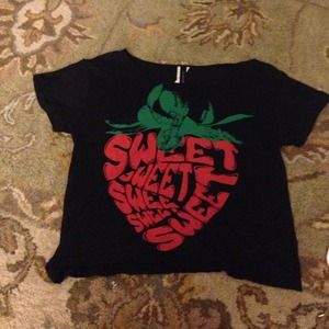 Strawberry crop top
