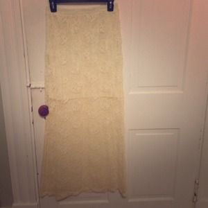 Lace maxi skirt! NWOT