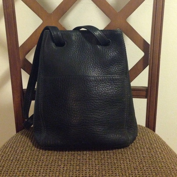 Coach black leather purse