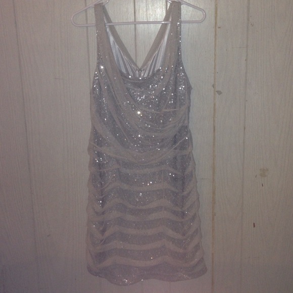 Silver Sequin Dress