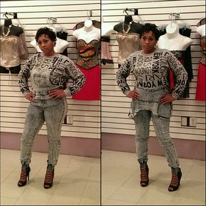 Stoned Washed Overalls