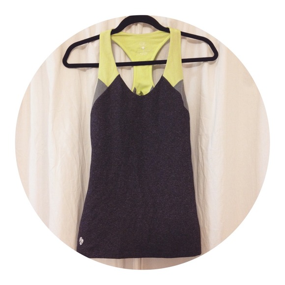 Green and Black Open Back Ellie Work Out Tank