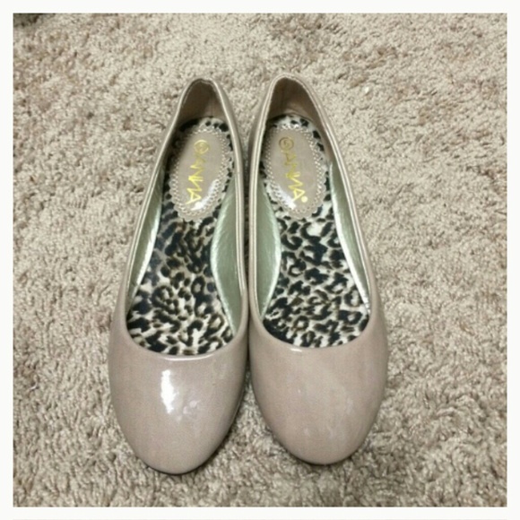 Beige flats