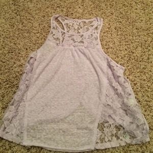 Purple lace tank
