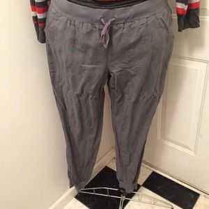 Grey ankle banded pants (shirt not included)