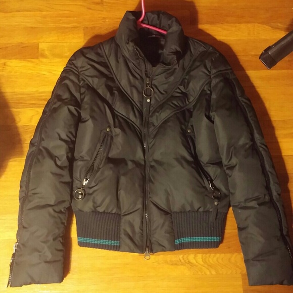 Versace Outerwear - Versace Collection Puffer Down Jacket w/ Fur Hood