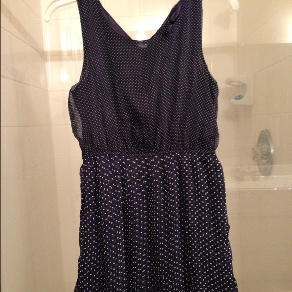 Forever 21 blue dot mini dress