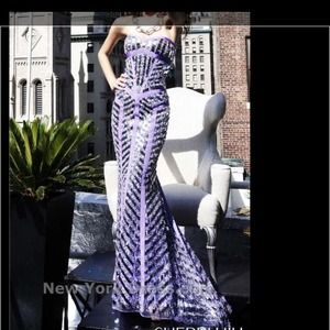 Stunning lavender gown