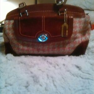 Plaid Coach Bag