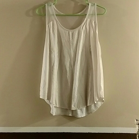 OFF WHITE SHEER TRIBAL TOP!
