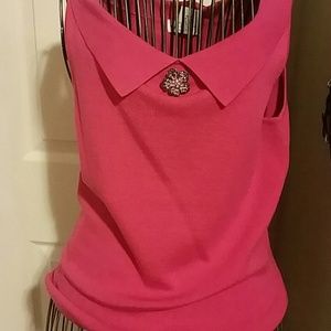 NWT PINK SLEEVELESS TOP