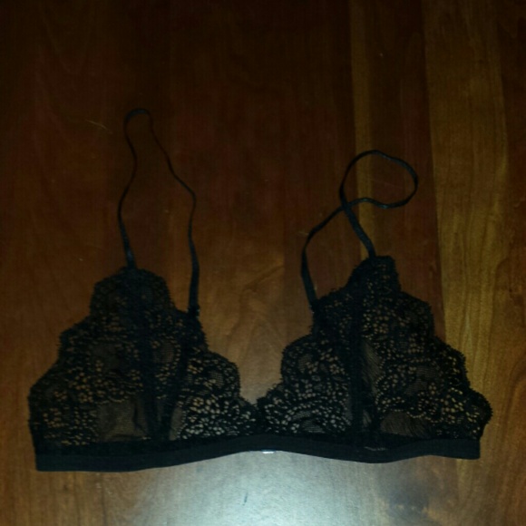 Nasty Gal Black Lilac Bralette