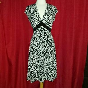 Cato black and white dress.