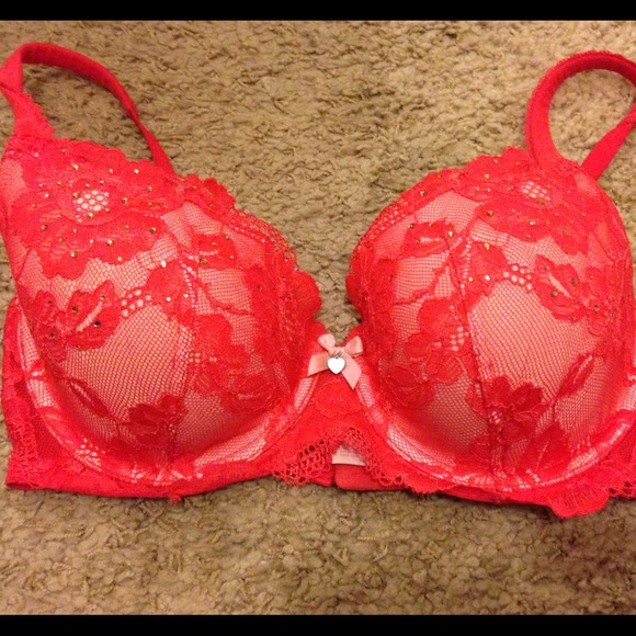 34DD Coral colored Body by Victoria Lined Demi - Picture 1 of 4