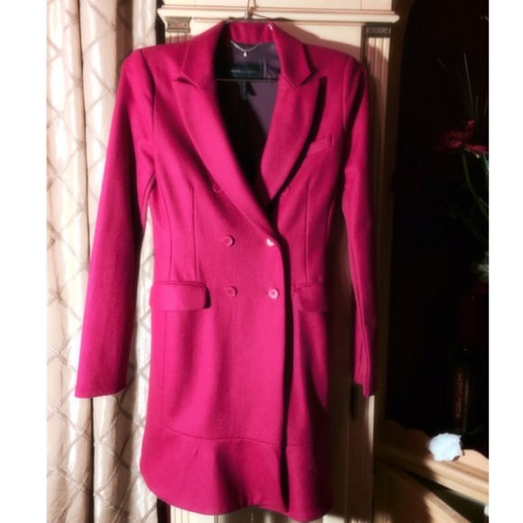 Hold BCBGwool blend dolce flared hem coat XS - Picture 2 of 5