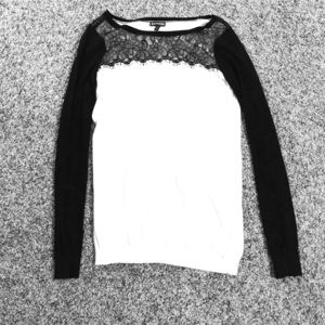 Lace top sweater