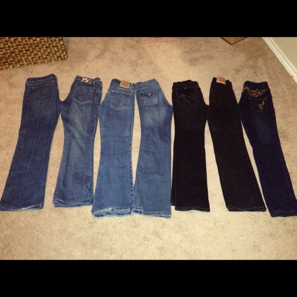 Variety of Jeans. Levi's,Paris Blues, Y.S