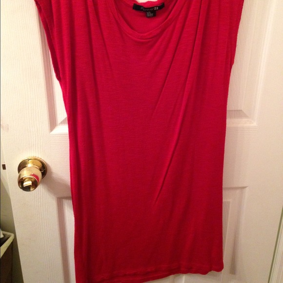Vibrant Red Forever 21 small dress - Picture 2 of 3