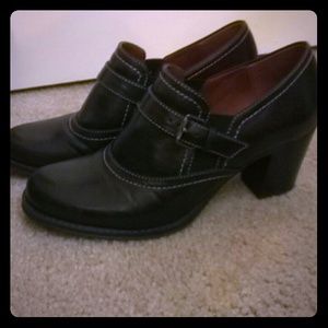 Black booties. Only worn once. Like new.