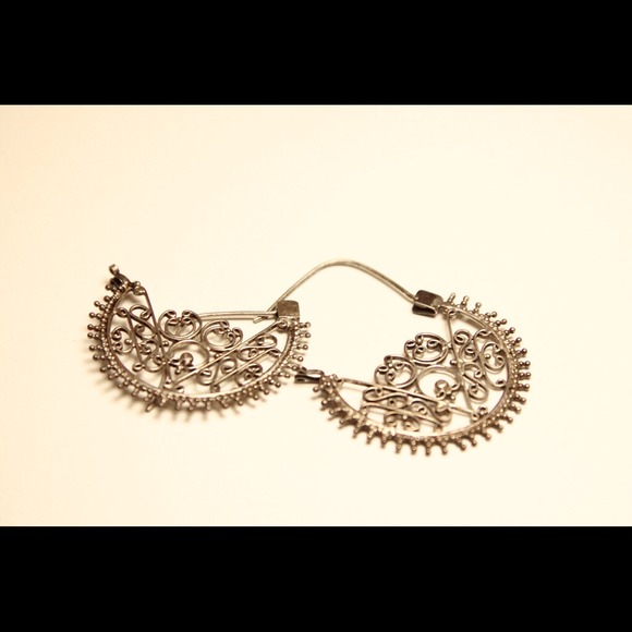 Silver earrings