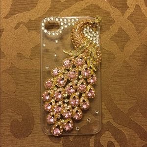 Studded Peacock iPhone 4s case