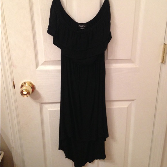 Black strapless ruffled sun dress Rue 21 - Picture 1 of 3
