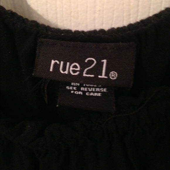 Black strapless ruffled sun dress Rue 21 - Picture 2 of 3