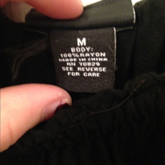 Black strapless ruffled sun dress Rue 21 - Picture 3 of 3