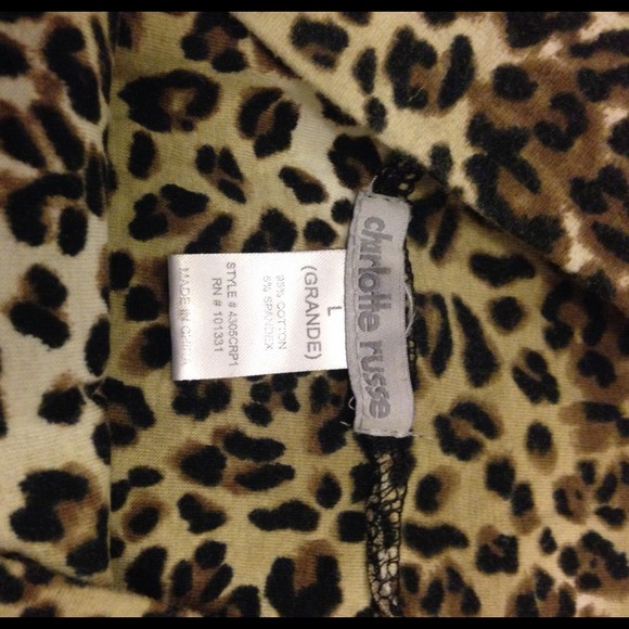 Large cheetah Charlotte Russe pencil skirt - Picture 2 of 2