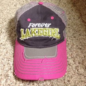 Pink and Gray hat