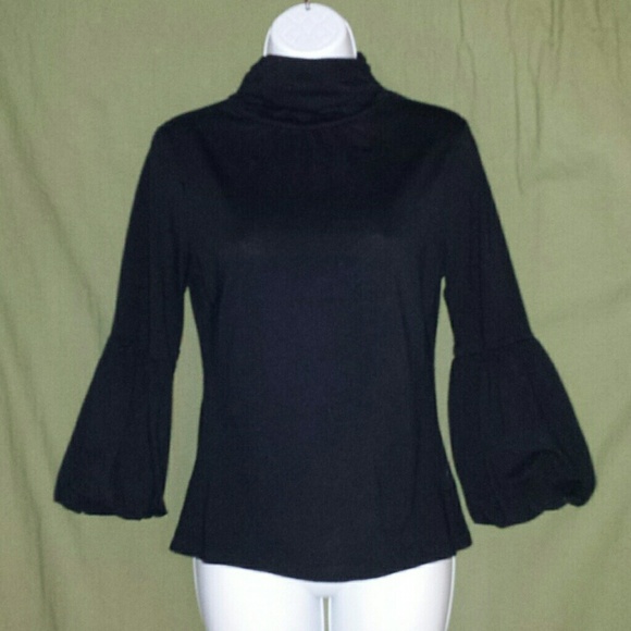 Black mock neck
