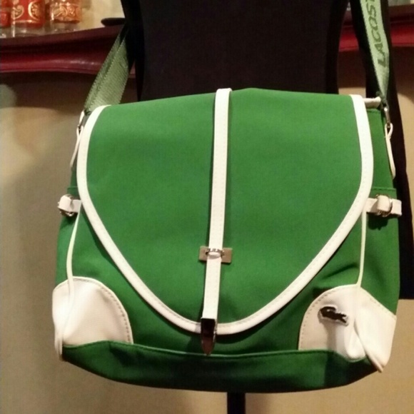 Lacoste Green Messenger Bag