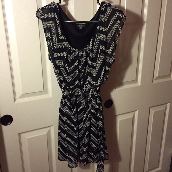 Black & White printed dress