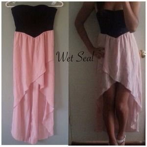 NWT { WET SEAL } The Sweetheart Dress in Pink  - S