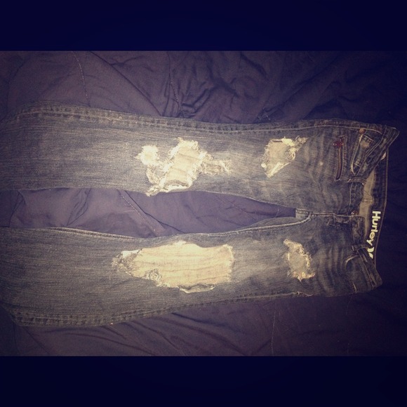 Distressed/Holed Hurley™ Super Skinny Jeans