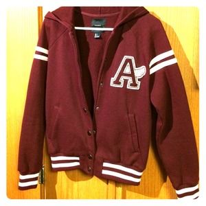 Varsity jacket (maroon)