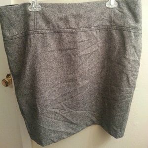 Black herringbone skirt