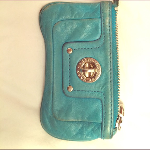 Blue Marc Jacobs key pouch