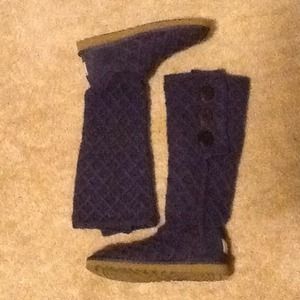 Ugg sweater (lattice pattern) boots